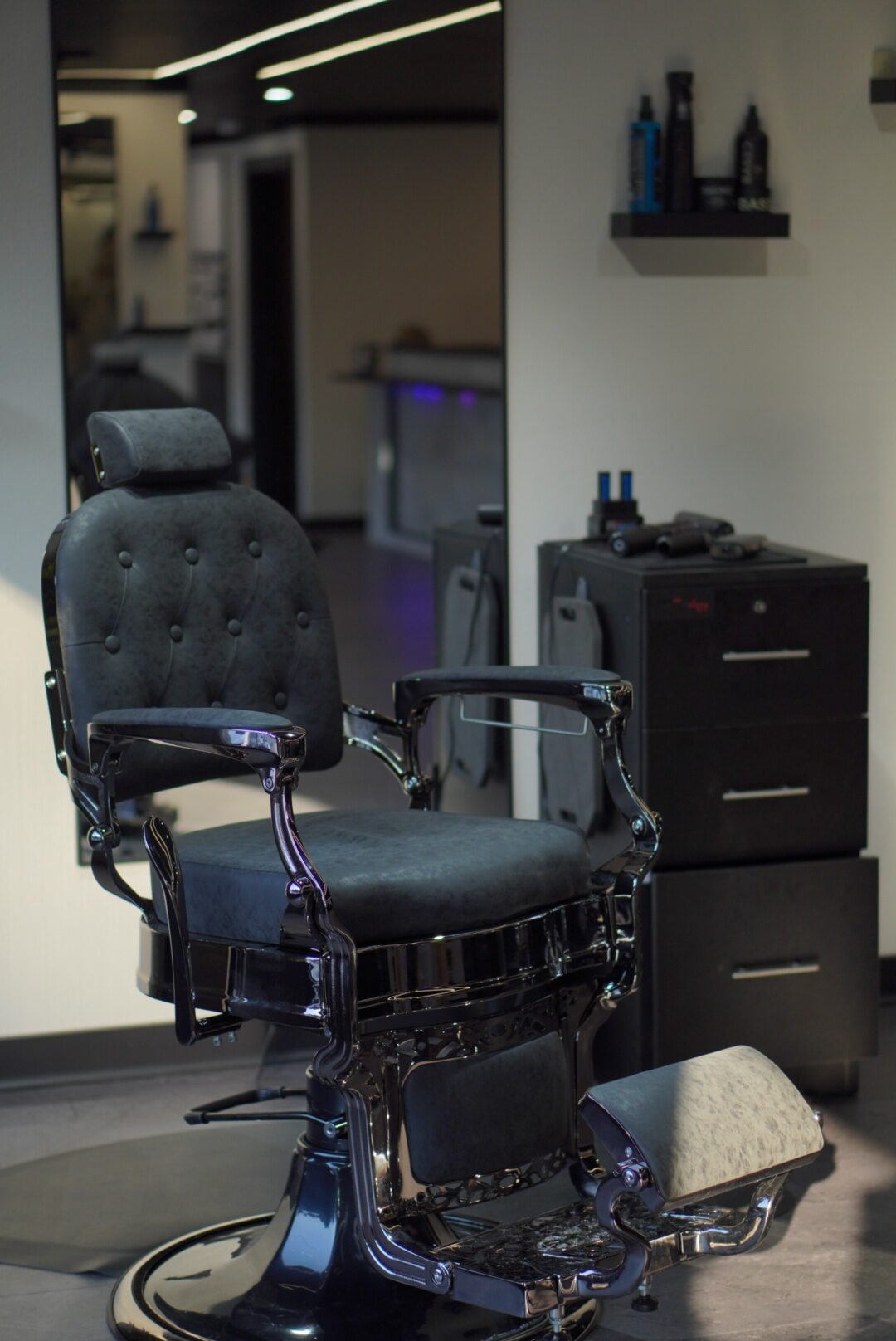 Barber chair at The Refinery