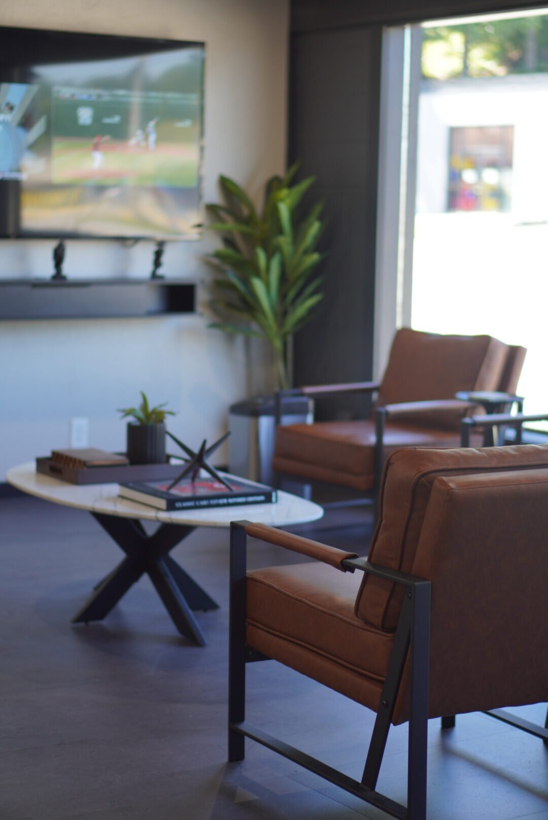 The lobby at The Refinery